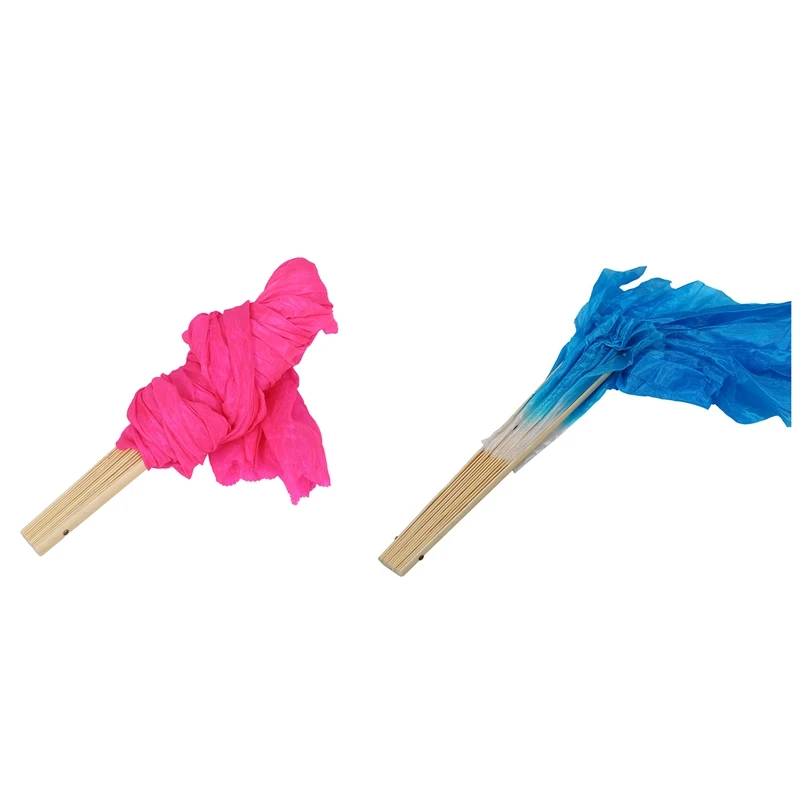 2 шт. 1 8 м ручной работы для танца живота Танцы Шелковый Бамбук длинный