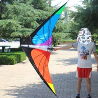 outdoor sport for adults power stunt kite dual line 1 82 4m triangle kite good flying toys with handle and line sports beach