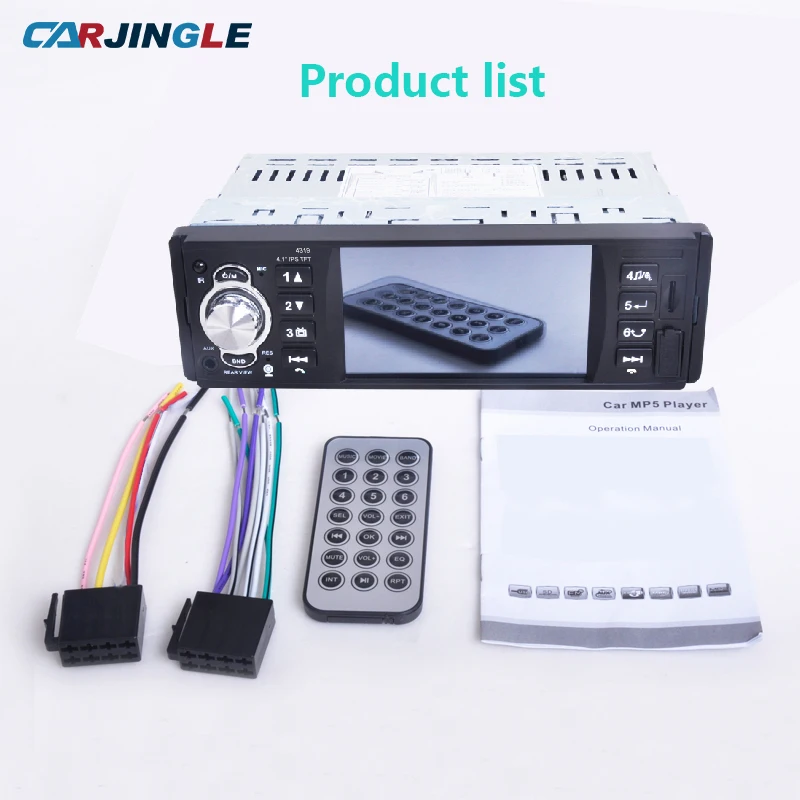 

Hotsale 4.1inch 1DIN Car Multimedia Player MP5 Car Stereo Radio Player with Bluetooth FM USB Support Backup Camera