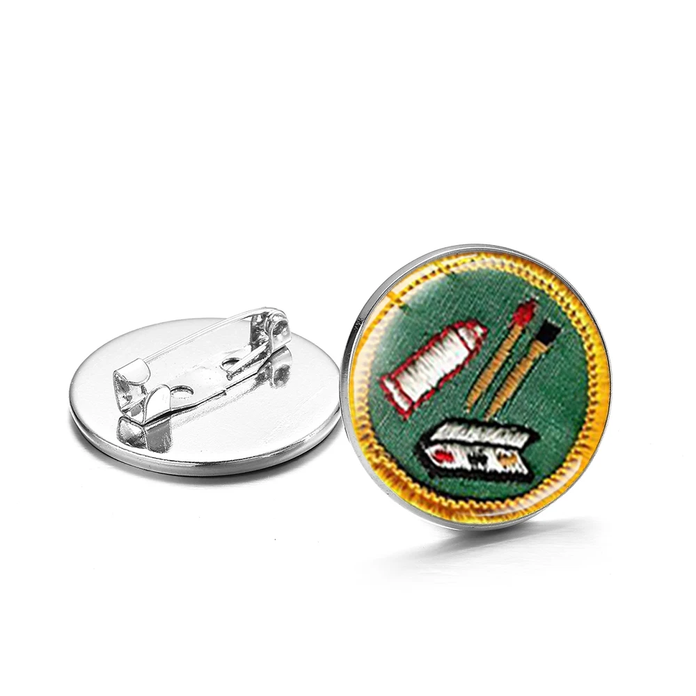 Новейшая модная брошь для девочек-разведчиков булавки винтажные языки