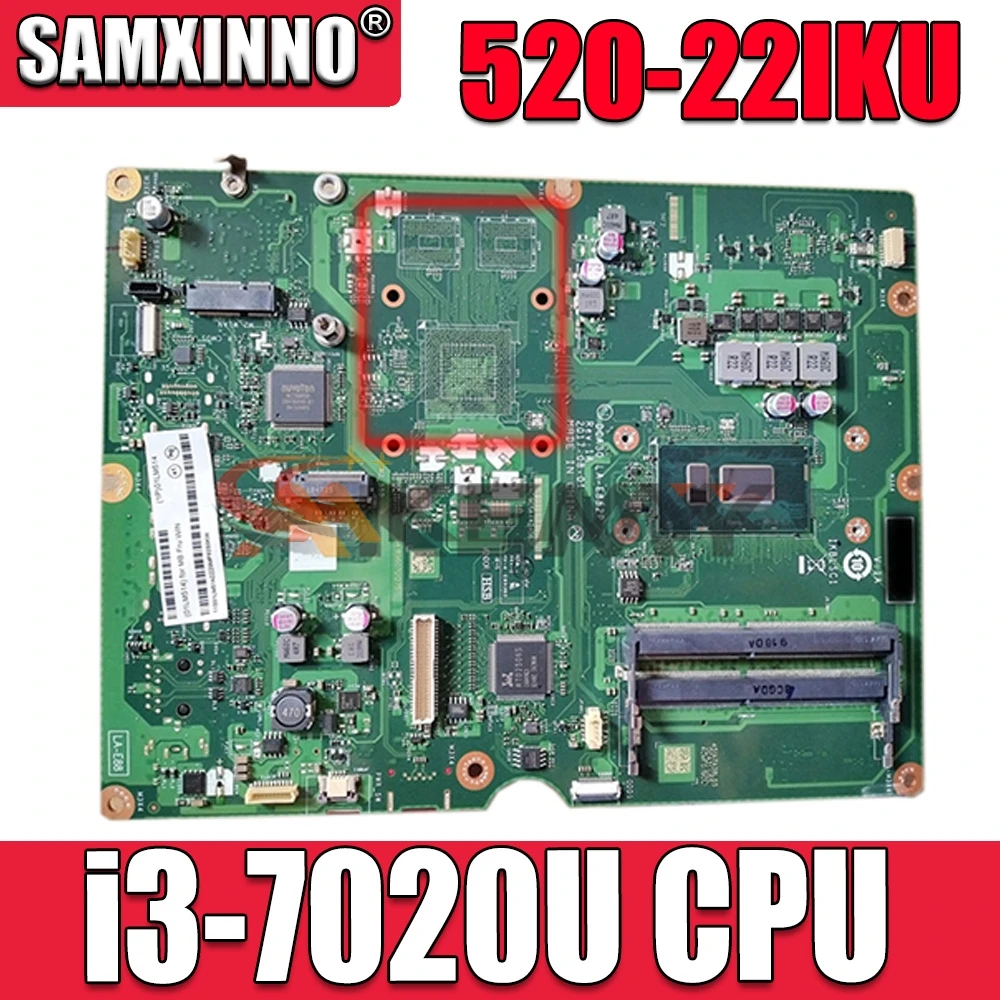 Для моноблочного 520-22IKU LA-E882P & eacute adequado для Lenovo материнская плата i3-7020U DDR4 100% o trabalho