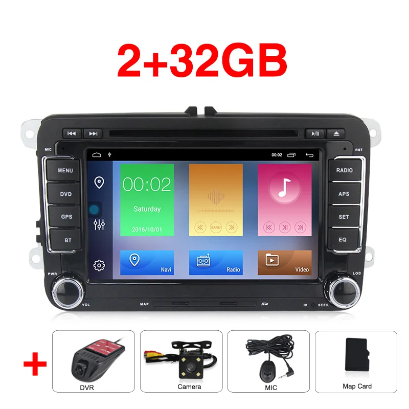 Car dvd camera DVR Android 9,1 Автомобильный dvd Радио мультимедийный плеер для VW Skoda Octavia golf 5 6 touran passat B6 jetta polo tiguan gps - Цвет: Car dvd camera DVR