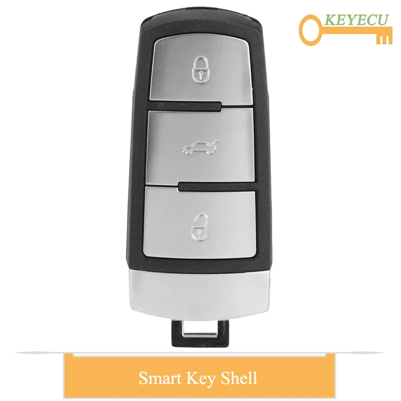 KEYECU умный чехол для дистанционного ключа от машины оболочка Volkswagen Magotan Passat CC