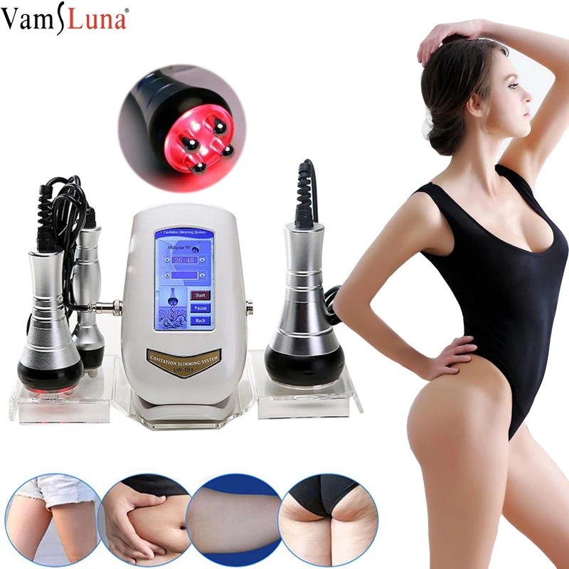 

RF Cavitation Ultrasonic Weight Loss Beauty Machine 40K Body Slimming Fat Removal Shaping Massager Anti-wrinkle Beauty Device