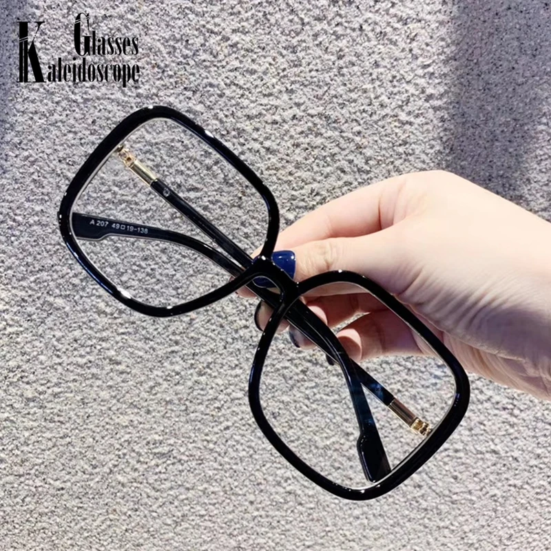 Очки большие квадратные унисекс в винтажной оправе с защитой от сисветильник