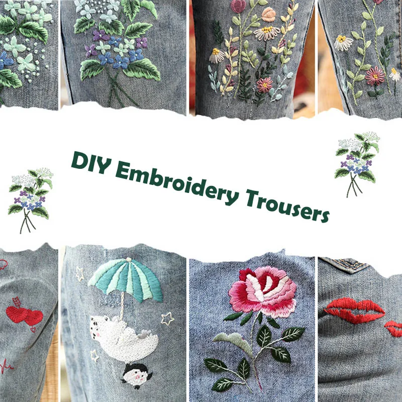 Набор для вышивки креативных изделий сделай сам одежда и брюки наборы крестиком