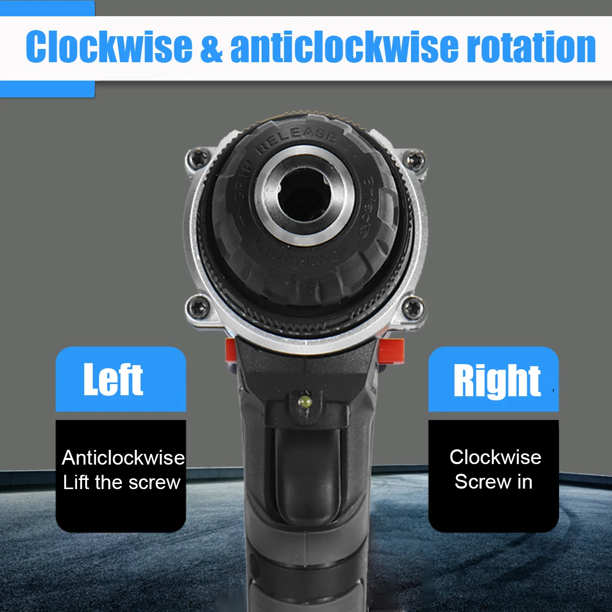 

98VF Electric Impact Drill/Electric Drill Wrench Cordless Impact Drill Screwdriver Rotary LED 2-Speed 7500mAh Battery Woodworks