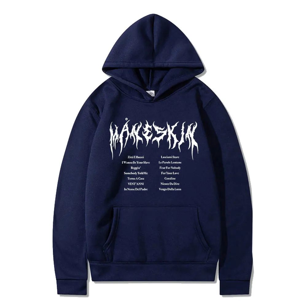 

Maneskin Hoodies Sweatshirt Italian Singer Hoodie Harajuku Men Hooded Sweatshirt Streetwear Casual Oversize Pullovers Tracksuit