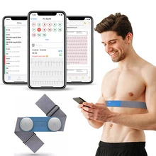 Bluetooth Wearable EKG Monitor ECG Machine Heart Monitoring Device Portable Handheld EKG Monitor USB Charging PDF Data Report