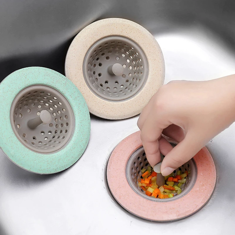 Кухонный фильтр силиконовый пшеничный соломенный Ванная комната Душ слив