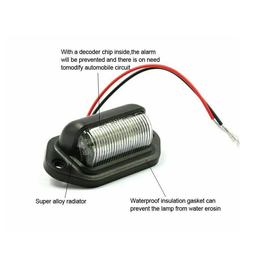 Подсветильник ка для номерного знака 6 светодиодов |