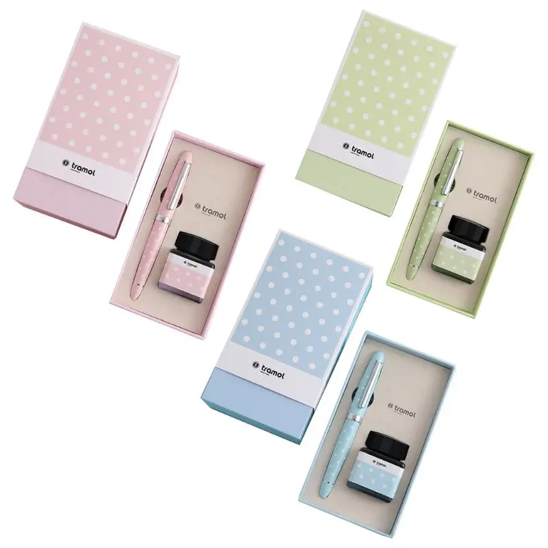 

Retro Business Fountain Pen Dot Signature Calligraphy with 25ml Ink Gift Box Set R9CB