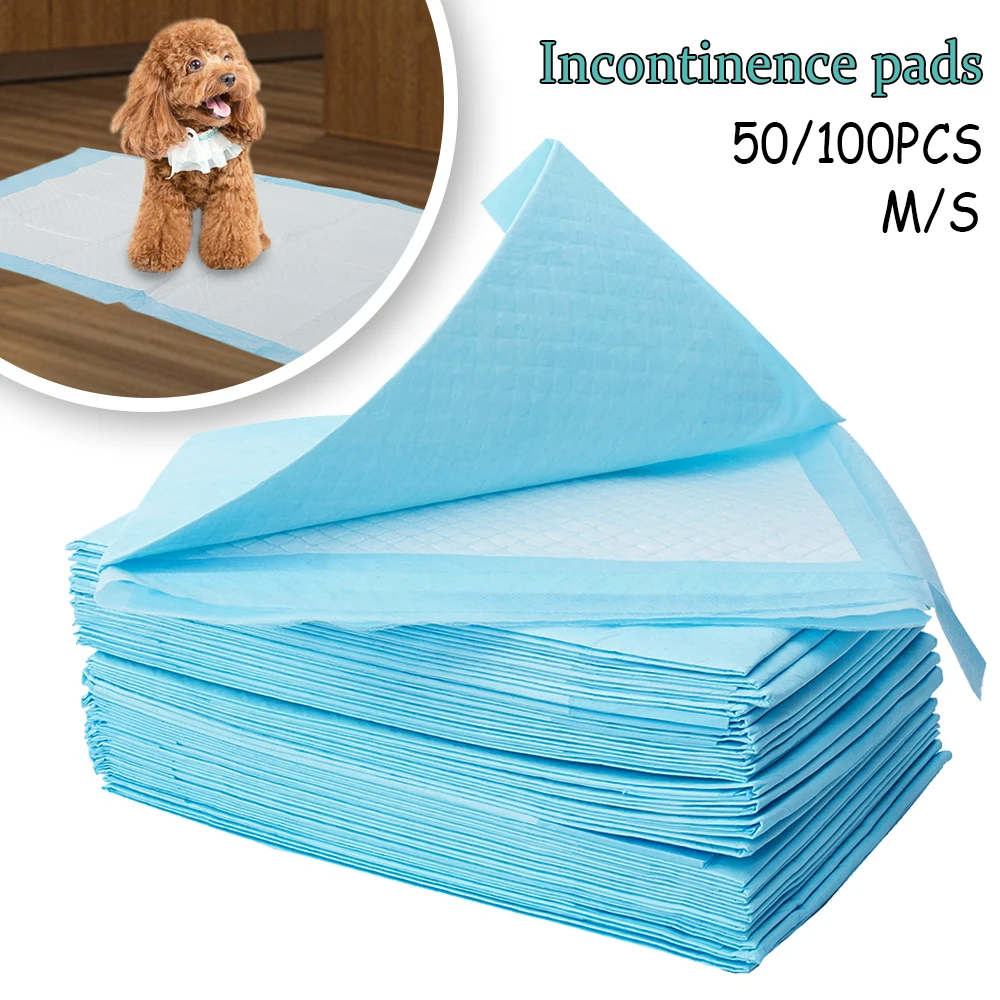 

100pcs Pets Nappy Mat Dog Training Pee Pads Super Absorbent Pet Diaper Disposable Healthy Clean Nappy Mat for Pets