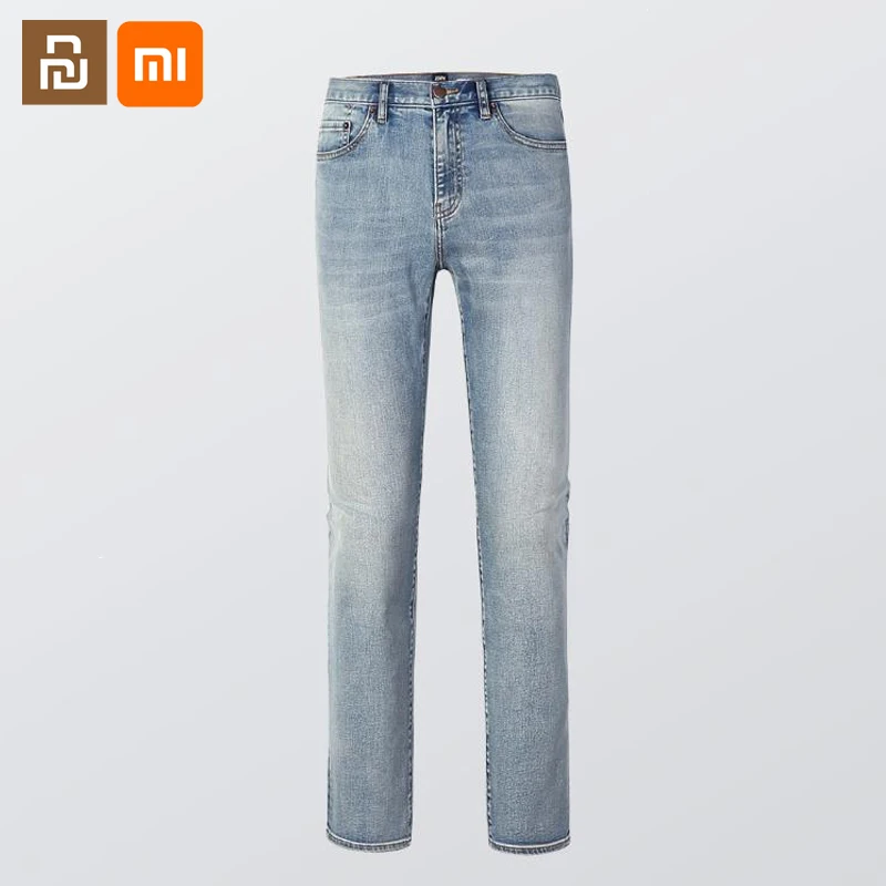 Мужские Стрейчевые джинсы xiaomi mijia спортивные для улицы мужские прямые высокого