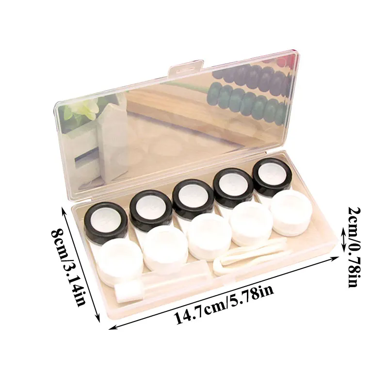 

5 Pairs Contact Lens Case Eye Contact Lens Box Women Travel Contact Lenses Case Leakproof Container Lenses Box for Display Box