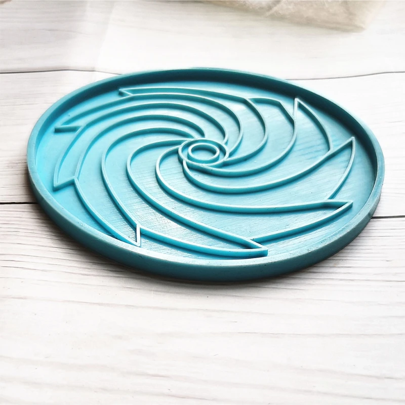 

1 Pc Tornado Coaster Epoxy Resin Mold Cup Mat Mug Pad Silicone Mould DIY Crafts Ornaments Home Decorations Casting Tools