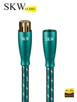 skw 3 pin xlr audio balanced cable male to female sound cannon cable plug ofc conductor for cd connect to amplifier 1 pair