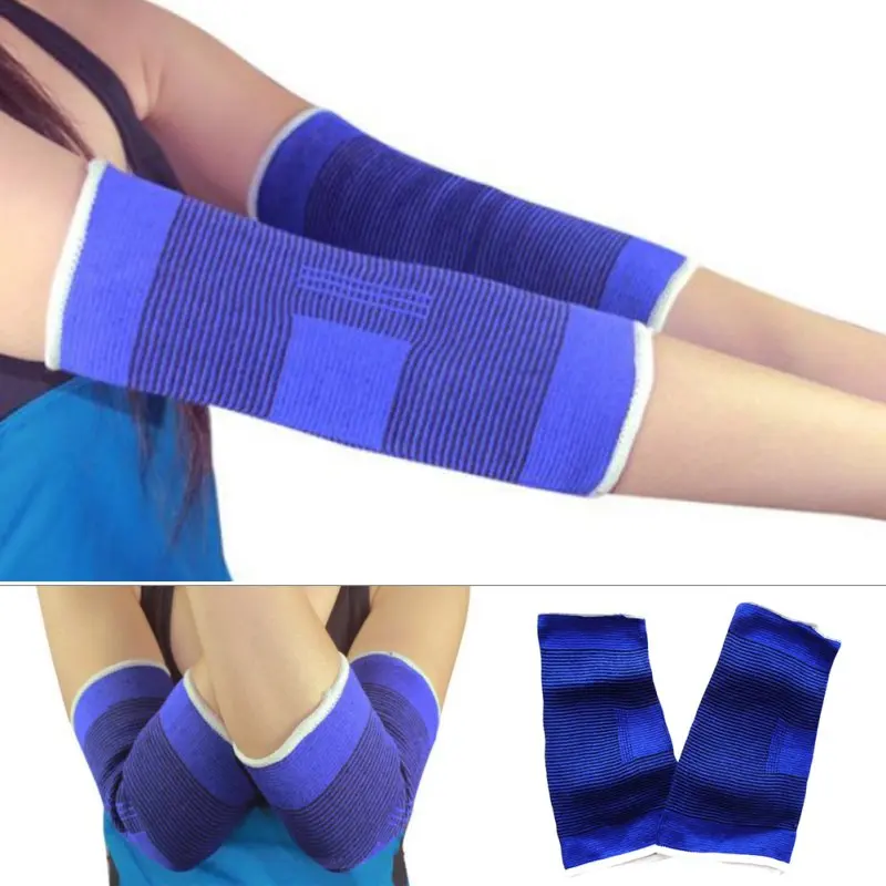 1 пара локоть поддержка рукава пуловер эластичный носок компрессионный рукав