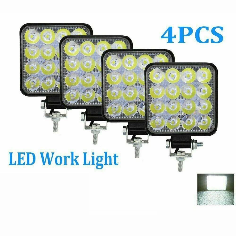 

4 шт. автомобиль адвокатского сословия СИД 48 Вт Светодиодный светильник 12v Бег светильник для автомобилей 4x4 светодиодный головной светильн...