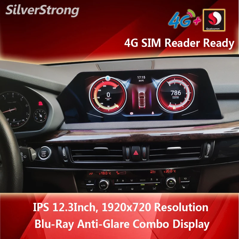 12.3'' IPS 1920 Car Navi Android para BMW X5 F15 X6 F16 2014-2017 NBT 10 QUALCOMM 4G 64GB Auto Original update - купить по