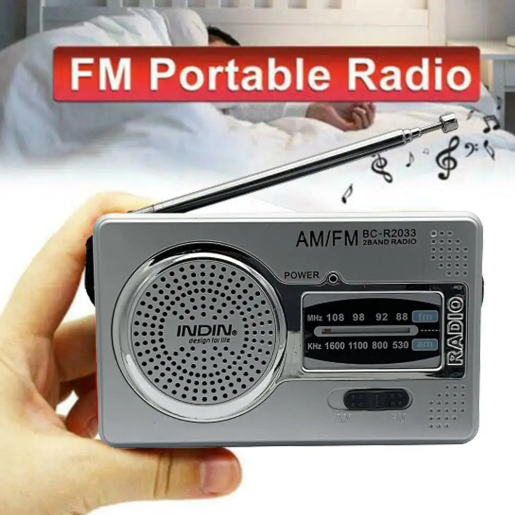 

Mini Portable Multi-function Radio BC-R2033 Retro Fm World Pocket Radio Player Portable Radio Receiver D Electronic Equipment
