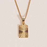 lesiem xmas gift 18kgp gold filled perfume women pendant necklace geometric bead necklace girlfriend birthdays gift