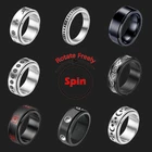 Кольцо-Спиннер из нержавеющей стали, для женщин и мужчин