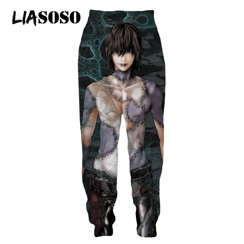 

LIASOSO 3D Print Unisex Japan Anime Death Note Street Harajuku Sweat Pants Sport Joggers Casual Baggy Large Sweatpants