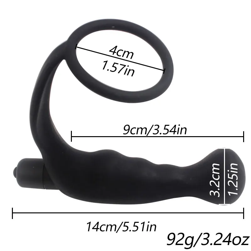DOPAMONKEY Prostate massage silicone Anal Plug Dildo10 speeds Vibrator Butt Delay Ejaculation Ring Sex Toys For Men Gays | Красота и