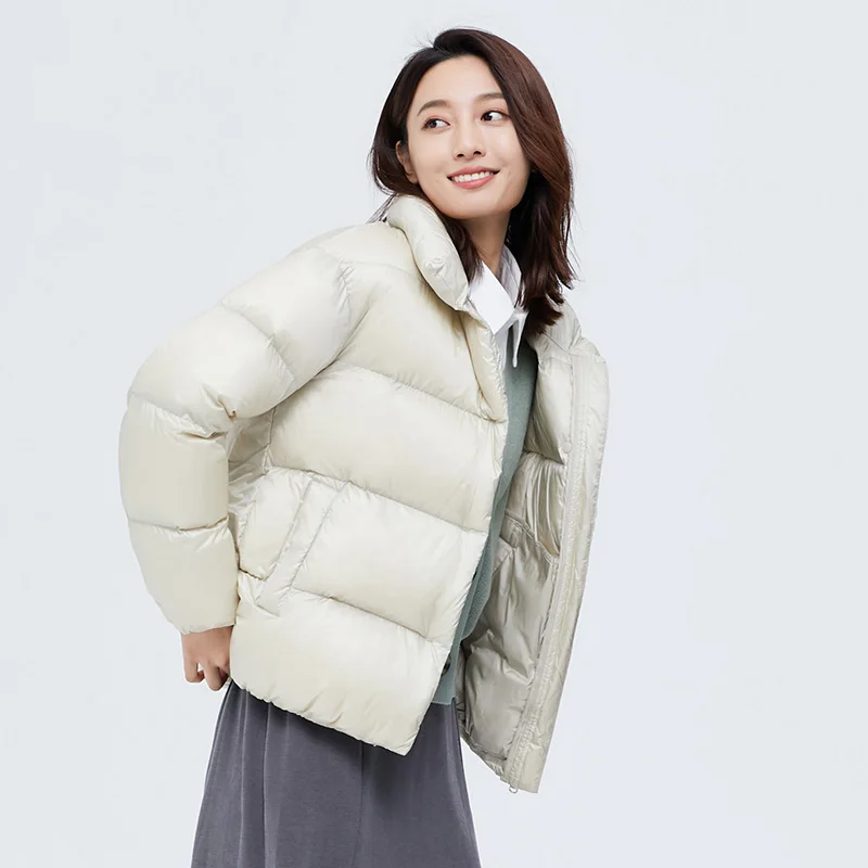 

JCHB 2021 Ultra Light Down Jacket Women Autumn Winter Coat Female Short Parkas Woman 90% White Duck Down Jackets Abrigo Mujer P
