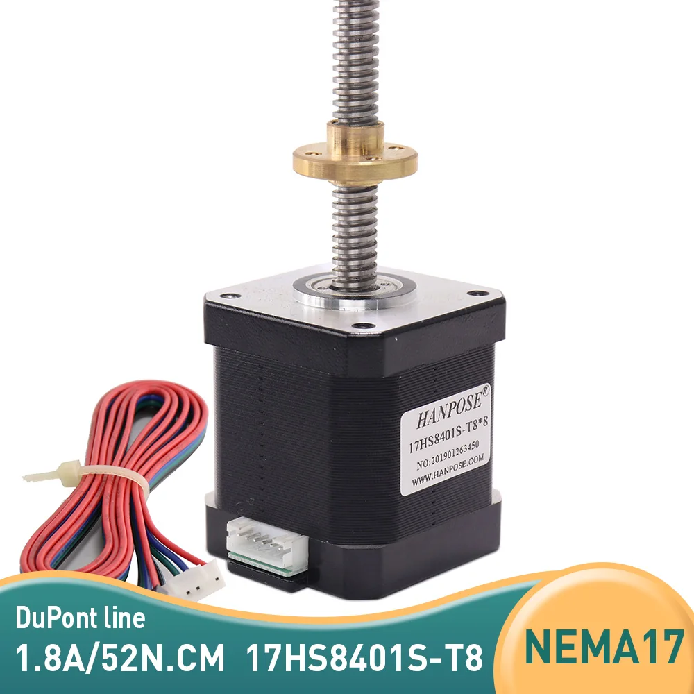 

Шаговый двигатель NEMA17, 8-2, 4, 8 мм, 48 мм, 100 А, 52 Н. См
