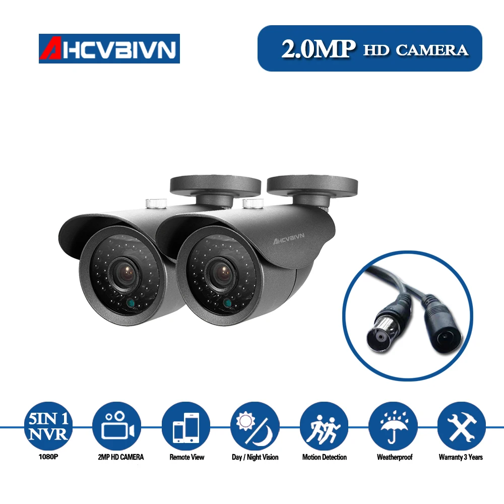 1080P HD аналоговая Водонепроницаемая уличная 2 мегапиксельная AHD камера CCTV ночного