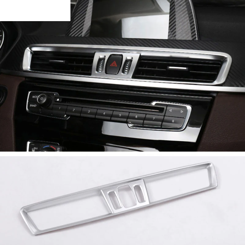 Аксессуары для BMW X1 F48 2016 2018 ABS матовая хромированная консоль кондиционер