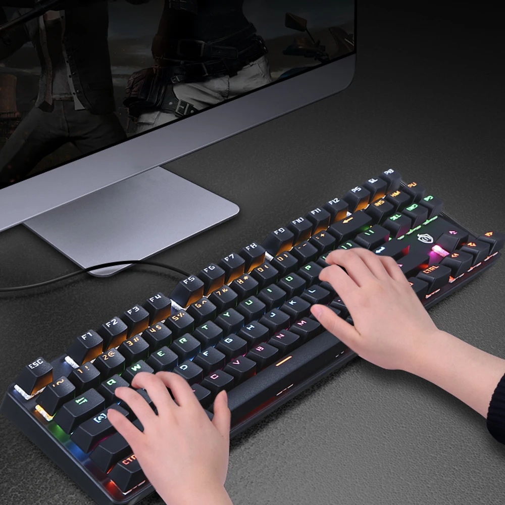 Игровая клавиатура с подсветкой 87 клавиш USB|Клавиатуры| |