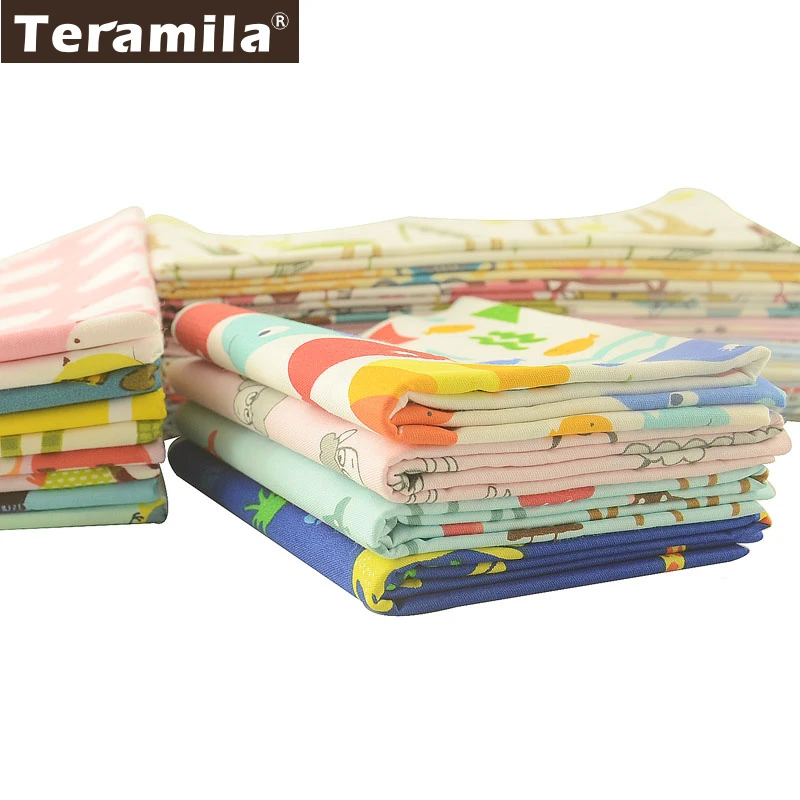 Teramila 25x16 0 см/шт. 100% хлопок ткань животный дизайн Telas Сделай Сам пэчворк Stoffen