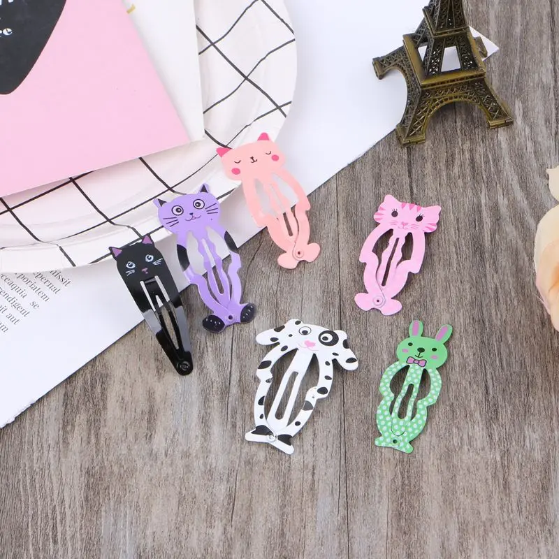 40 шт. милые заколки для волос девочек металлические несколько стилей маленькие