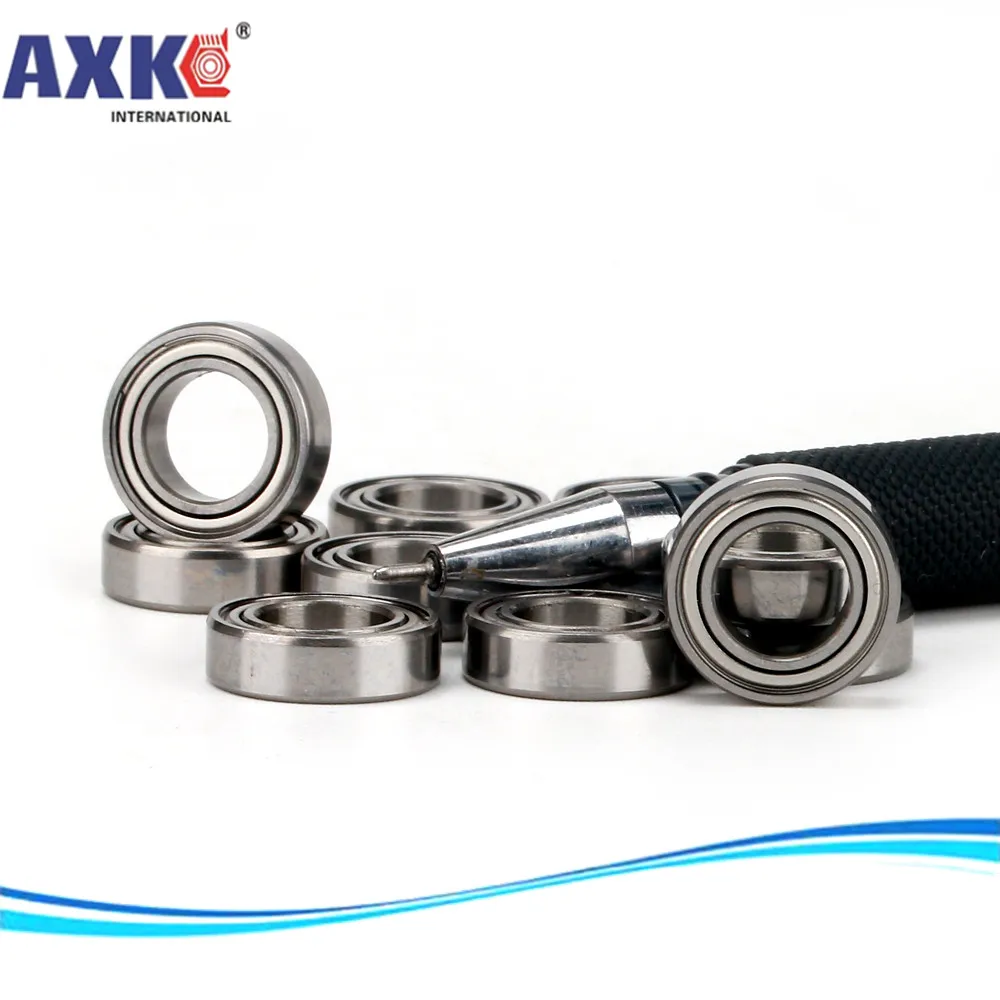

AXK (1pcs) High quality miniature stainless steel deep groove ball bearing (stainless steel 440C material) SMR115ZZ 5*11*4 mm