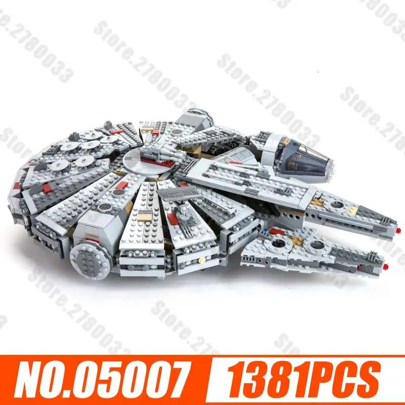 Новинка 1381 шт БЛОКИ Star Wars Millenaries Falcon Eagle Alpinia Oxyphylla Детские сборочные строительные блоки игрушки 05007|Блочные