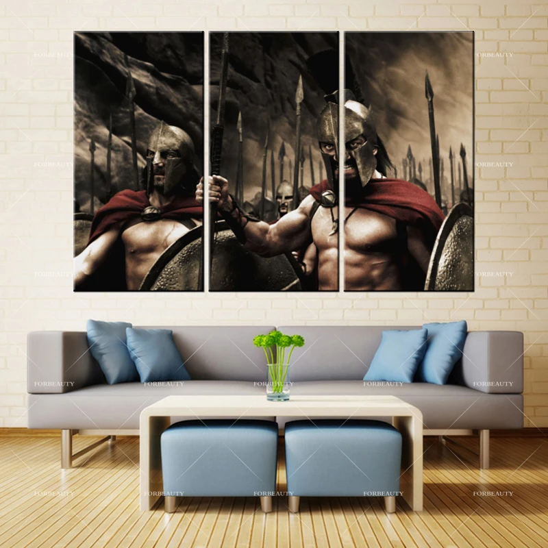 Forbeauty Холст Живопись стены Искусство warriors_spartans_killers _strong_man распылитель печать
