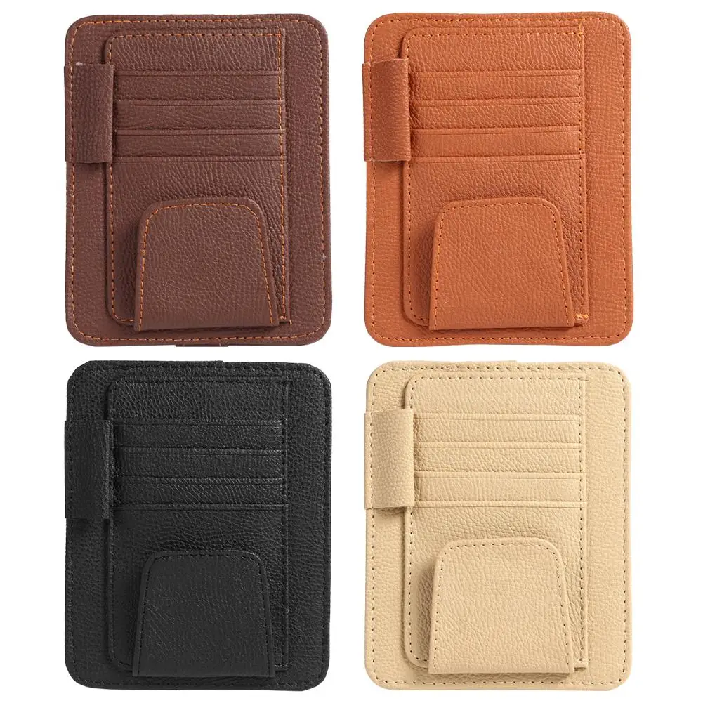 

Автомобильный органайзер для солнцезащитного козырька, держатель для карт и очков, подходящий для любого типа автомобиля, простой в устано...