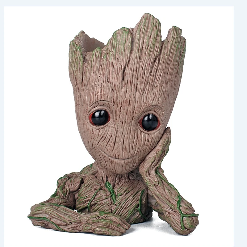 Цветочный горшок для ребенка кашпо Грут плантатор фигурки дерево человек модель