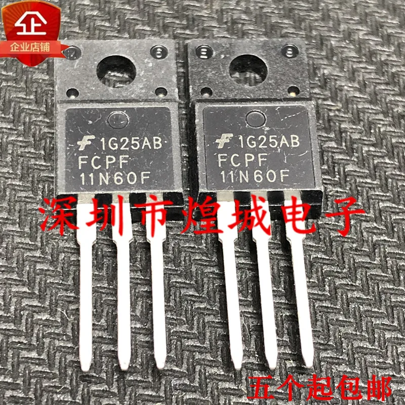 

10PCS FCPF11N60F TO-220F 60V 11A 5
