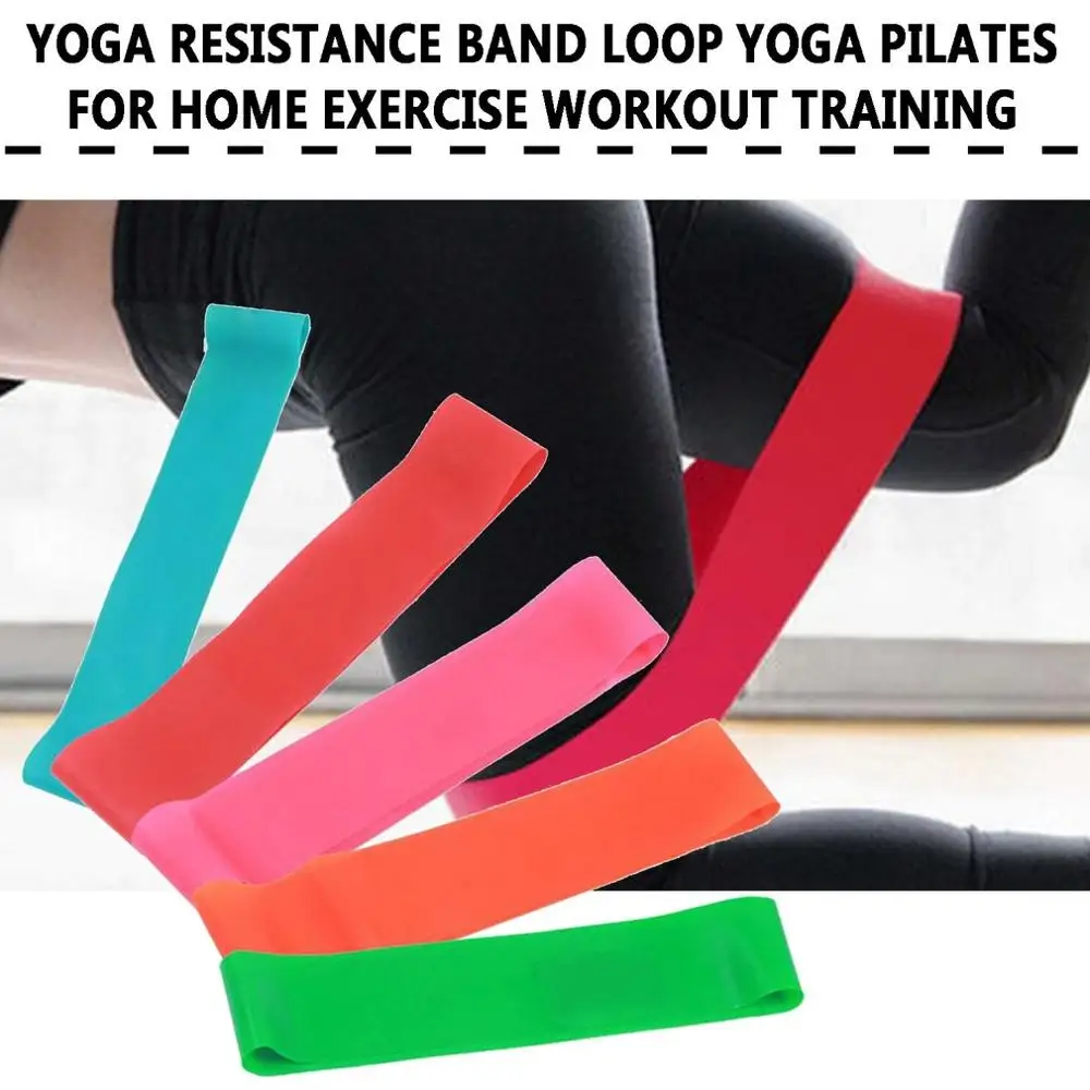 

Indoor Yoga Resistance Tension Band Loop Yoga Pilates For Home Fitness Exercise Workout Training Resistance Band