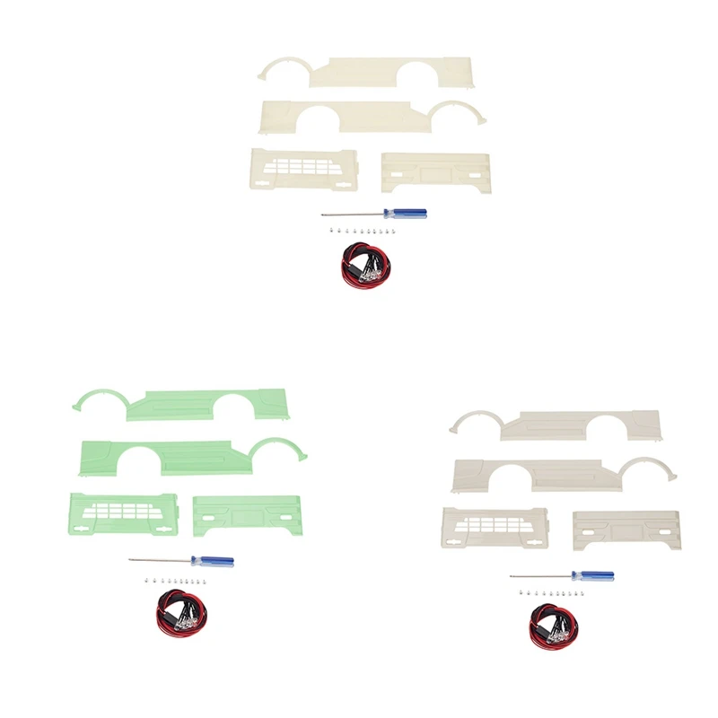 

Для WPL D12 1/10 RC автомобильный корпус бронированный комплект декоративный чехол со светодиодной подсветкой