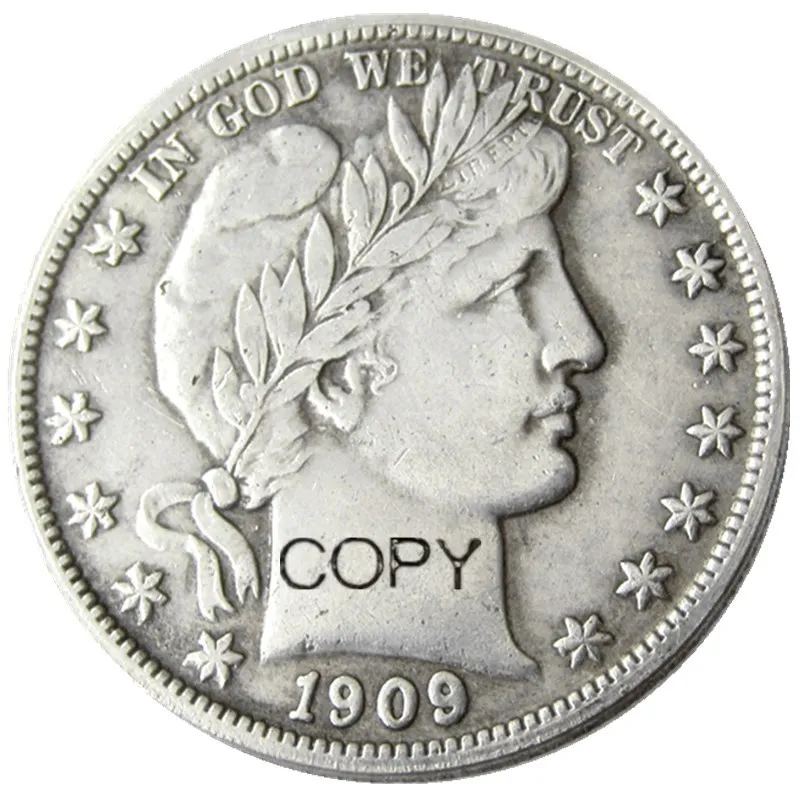 

US 1909POS Barber Half Dollar Silver Plated Copy Coins