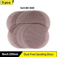 9 inch 220mm mesh abrasive dust free sanding discs anti blocking dry grinding sandpaper 80 to 600 grit hook and loop sand paper