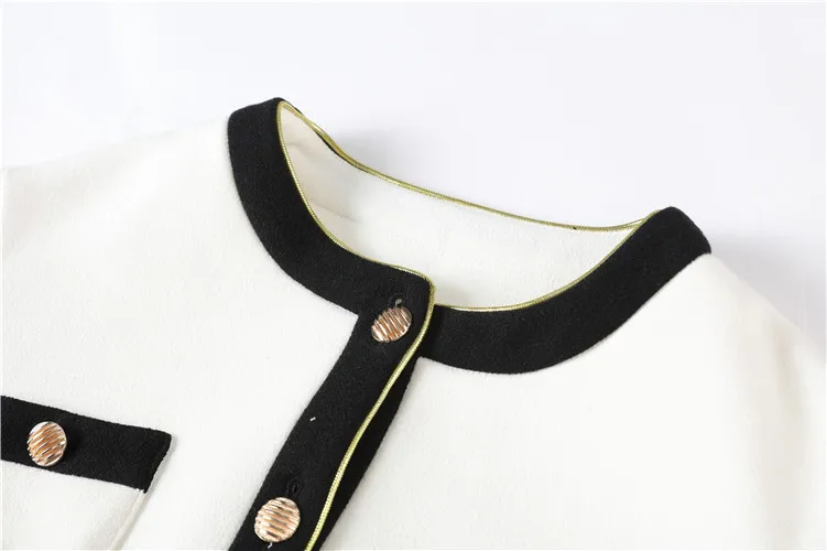 2019 Осенняя укороченная куртка женская уличная подиумная однобортная с длинным