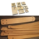Деревянные Кожаные штампы, вырезанные заготовки для кожаного браслета, шаблон для удержания дырокола, устройство для прибыли, 1,5x9,65 дюйма