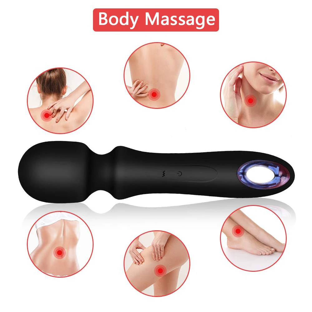 Мощный мини 10 режимов вибратор AV Волшебная палочка массажер Женский мастурбатор