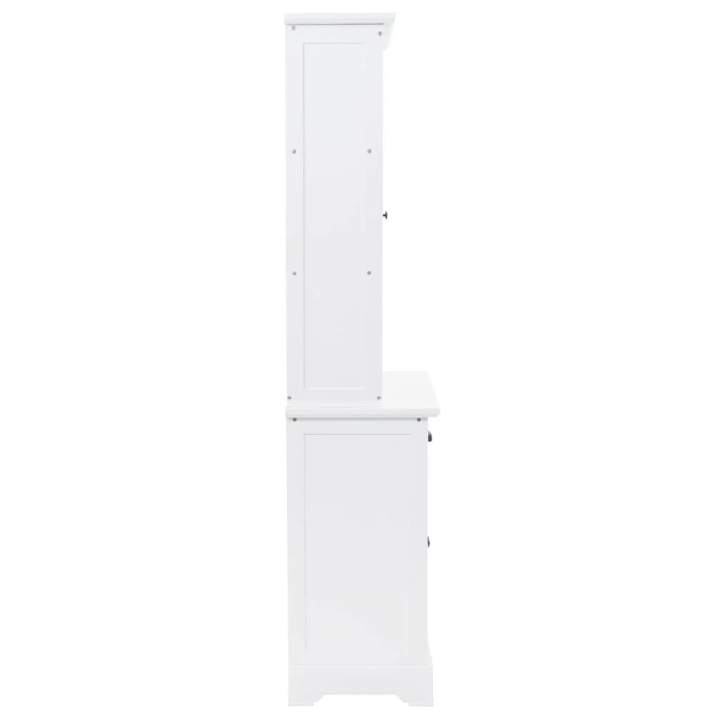VIDAXL DIFFER with 4 doors MDF and pine wood 80 x 40 180 cm | Living Room Cabinets